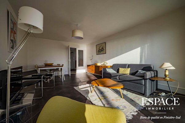 Concarneau face à la mer appartement 3 pièces de 74 m²