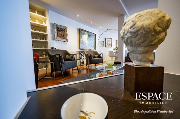 A Concarneau face à la mer appartement de 154 m² avec grande terrasse, garage double et cave