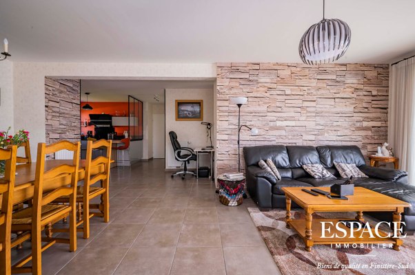 Concarneau appartement récent 91 m2 avec grand balcon de 14 m² et garage double