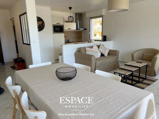 A vendre à Benodet appartement de 68.85 m² à l'emplacement idéal pour tout faire à pied