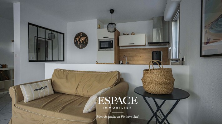 A vendre à Benodet appartement de 68.85 m² à l'emplacement idéal pour tout faire à pied