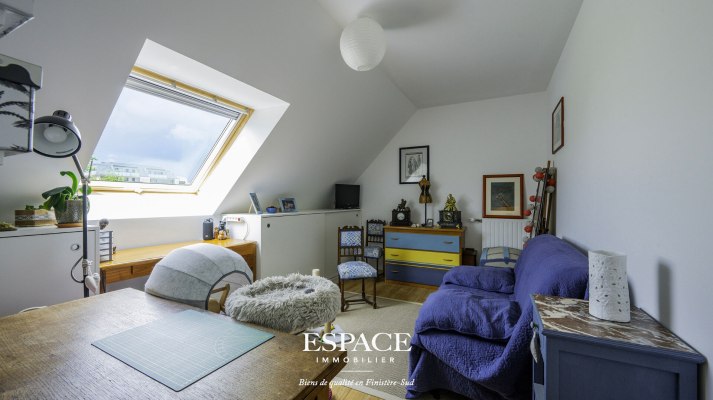 A vendre à Concarneau appartement d'exception 4 pièces de 102 m² en dernier étage avec grande