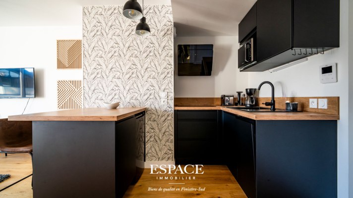 À vendre à CONCARNEAU - Bel appartement T1 avec balcon, prestations soignées et garage privatif