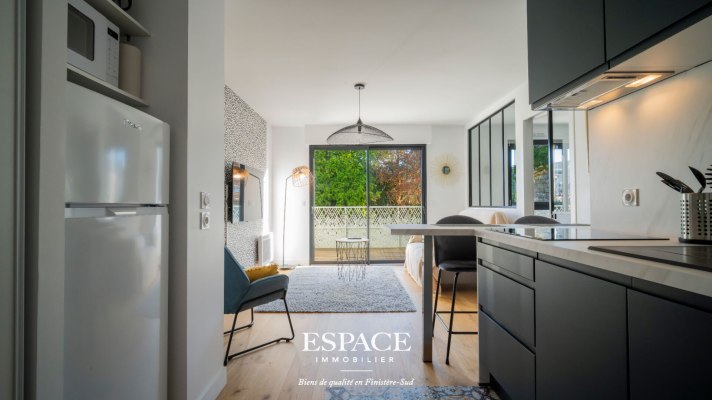 A vendre à Concarneau - bel appartement contemporain - T2 avec balcon et garage