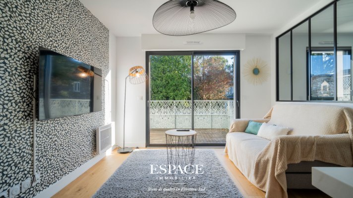 A vendre à Concarneau - bel appartement contemporain - T2 avec balcon et garage