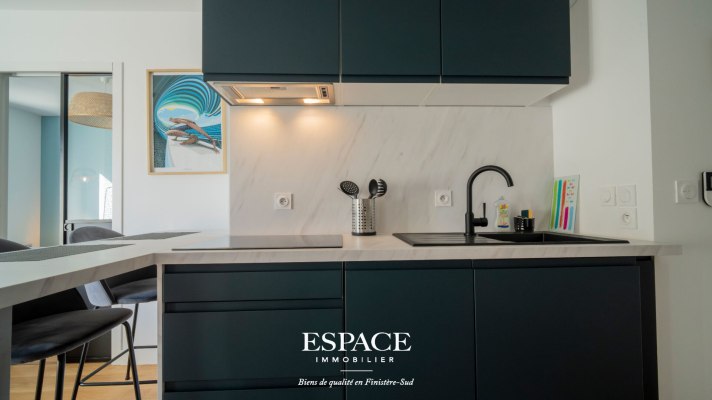 A vendre à Concarneau - bel appartement contemporain - T2 avec balcon et garage