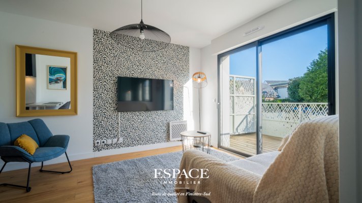 A vendre à Concarneau - bel appartement contemporain - T2 avec balcon et garage