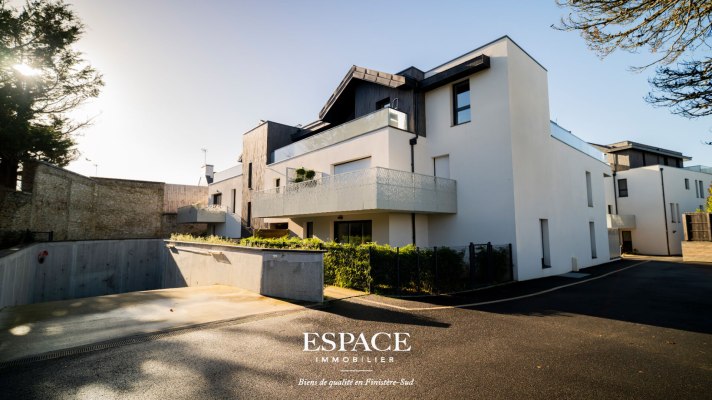 A vendre à Concarneau - bel appartement contemporain - T2 avec balcon et garage
