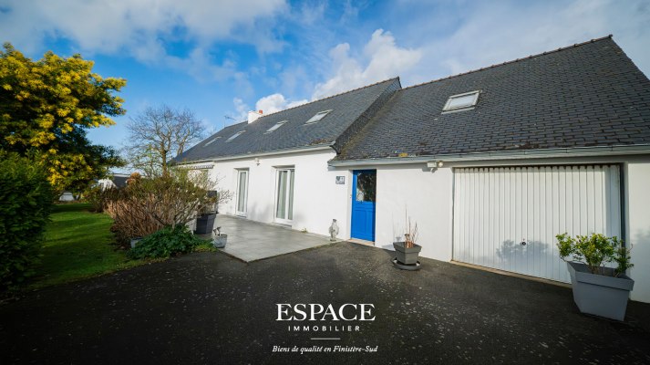 Concarneau Les Sables Blancs : maison contemporaine, volumes et proximité du littoral
