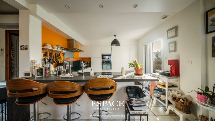 Concarneau Les Sables Blancs : maison contemporaine, volumes et proximité du littoral