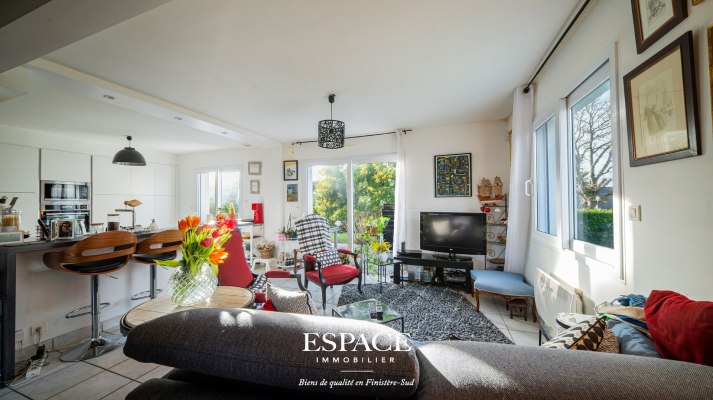 Concarneau Les Sables Blancs : maison contemporaine, volumes et proximité du littoral