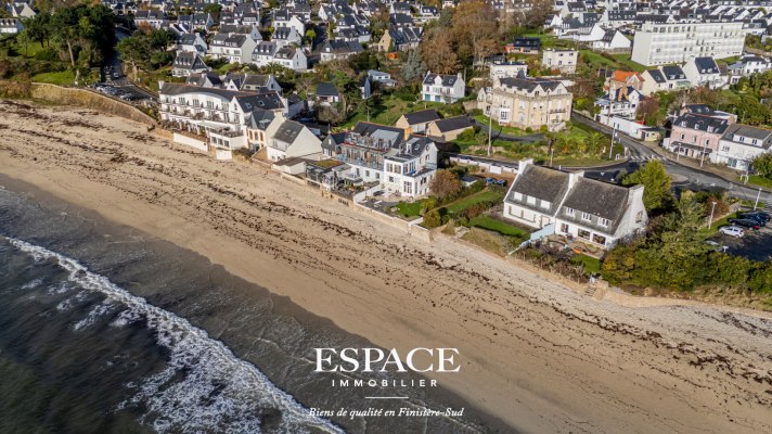 Concarneau - appartement 4 pièces face mer - Terrasses panoramiques - Jardin avec accès direct à la plage des Sables Blancs