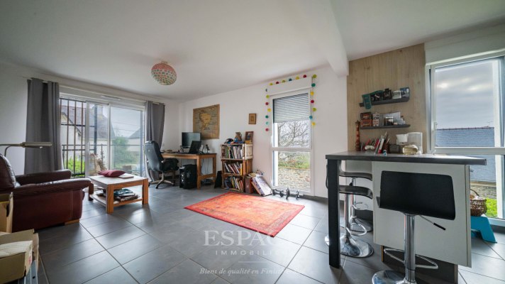 Concarneau arrière Corniche - appartement 4 pièces de 82.20 m² avec balcon, garage et parking privatif