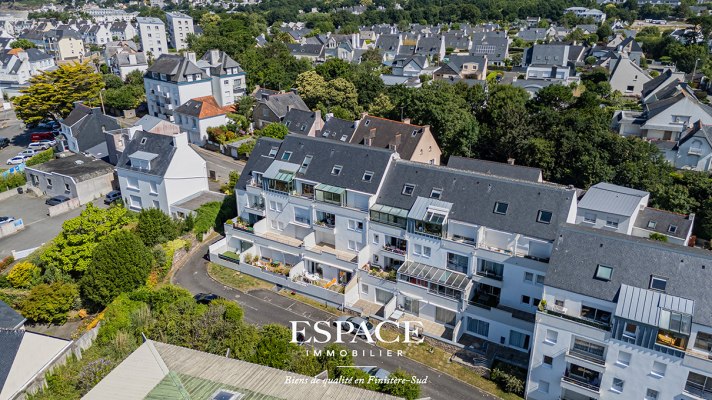 Concarneau appartement de 81 m2 avec terrasse, garage et cave