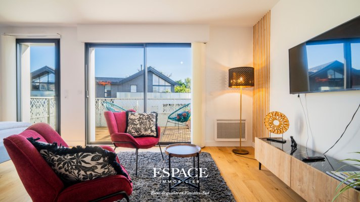 À vendre à Concarneau - Un appartement contemporain à deux pas du centre-ville et de la mer
